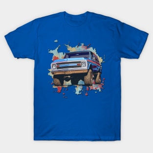 Vibrant Pop Art Chevy K5 Blazer - Bold and Colorful T-Shirt